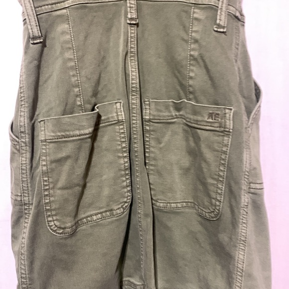 American Eagle Green Button Down Denim Mini Dress - Picture 7 of 8